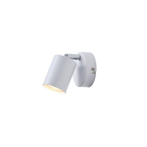 ΣΠΟΤ ΜΕΤΑΛΛΙΚΟ 1XGU10  135X80X95mm  ΛΕΥΚΟ ARTE ILLUMINA OLYMP EUROLAMP – 145-25226
