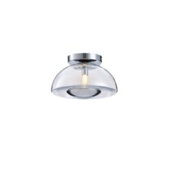 ΠΛΑΦΟΝΙΕΡΑ ΓΥΑΛΙΝΗ G9 230X230X150mm ΑΣΗΜΙ ARTE ILLUMINA CLEAR EUROLAMP – 144-28523