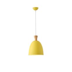 ΦΩΤΙΣΤΙΚΟ ΚΡΕΜΑΣΤΟ ΜΕΤΑΛΛΟ 1XΕ27 230X230mm ΚΙΤΡΙΝΟ ARTE ILLUMINA SIMPLO EUROLAMP – 144-24120