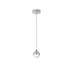 ΦΩΤΙΣΤΙΚΟ ΚΡΕΜΑΣΤΟ ΑΛΟΥΜΙΝΙΟ LED 6W 500Lm 3000K Φ10 ΑΣΗΜΙ ARTE ILLUMINA MELANIE EUROLAMP – 144-15078