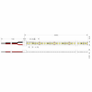 Ταινία LED Emphasis 4,8W 24V CRI90 IP67 210 LED/m 6500K 5m (10.4mm) CUBALUX – 2-CL770140