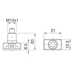 ΔΙΑΚΟΠΤAKI ΠΑΤΗΤΟ ΛΕΥΚΟ ΜΑΚΡΥΛΑΙΜΟ CUBALUX – 2-CL010351
