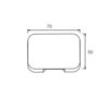 ΦΩΤΙΣΤΙΚΟ ΑΠΛΙΚΑ LED SLIM 70X50X12mm 1W 3000k 65lm IP65 ΠΛΑΣΤΙΚΟ ΛΕΥΚΟ SEASIDE UNIVERSE UNIVERSE – 1-U014748