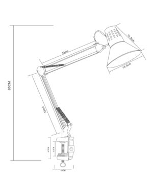 ΦΩΤΙΣΤΙΚΟ ΣΧΕΔΙΑΣΤΗΡΙΟΥ ΓΡΑΦΕΙΟΥ Ε27 MAX 40W ΜΕ ΜΕΓΓΕΝΗ ΑΛΟΥΜΙΝΙΟΥ ΜΑΥΡΟ UNIVERSE UNIVERSE – 1-U015318