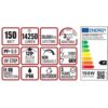 ΠΡΟΒΟΛΕΑΣ LED DOB 150W 3CCT(3000/4000/6500K) 180-265V 14250m 120° IP66 ΑΝΘΡΑΚΙ UNIVERSE UNIVERSE – 1-U016070