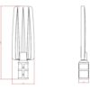 ΦΩΤΙΣΤΙΚΟ ΔΡΟΜΟΥ LED SMD DOB 50W 6500K 180-265V 5000lm 70°x140 IP66 ΑΝΘΡΑΚΙ UNIVERSE UNIVERSE – 1-U016117