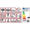 ΚΑΜΠΑΝΑ LED SMD PROFESSIONAL 100W 3CCT(3000/4000/6500K) 100-300V 10000lm 90° IP65 ΑΝΘΡΑΚΙ UNIVERSE UNIVERSE – 1-U016131