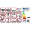 ΚΑΜΠΑΝΑ LED SMD PROFESSIONAL 150W 3CCT(3000/4000/6500K) 100-300V 15000lm 90° IP65 ΑΝΘΡΑΚΙ UNIVERSE UNIVERSE – 1-U016148