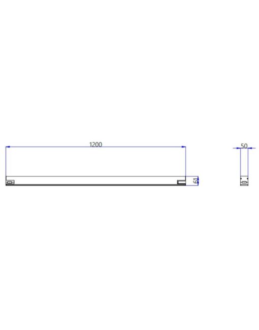 MODULAR ΓΡΑΜΜΙΚΟ ΦΩΤΙΣΤΙΚΟ LED 1200x55x55 40W 3CCT (3000/4000/6500 K) 4800lm AC170-265V AΛΟΥΜΙΝΙΟΥ ΜΑΥΡΟ UNIVERSE UNIVERSE – 1-U016292
