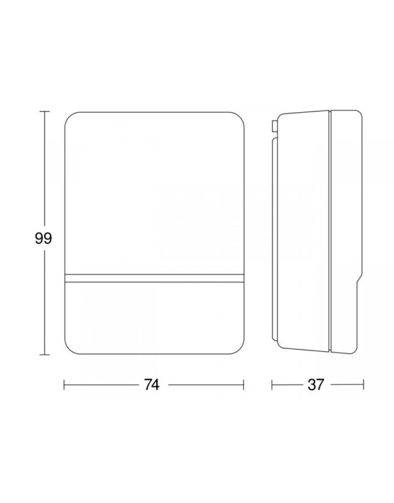 LUX SWITCH NM 2000 BLACK STEINEL – 1-ST550318