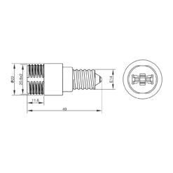 ΑΝΤΑΠΤΟΡ ΠΟΡΣΕΛΑΝΗΣ Ε14 ΣΕ G9 (KR) BLIST CUBALUX – 2-CL130544