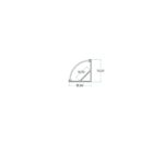 Σετ Προφίλ Γωνιακό Ασημί 15,5×15,5 με Κάλυμμα OPAL (2m) CUBALUX – 2-CL160033
