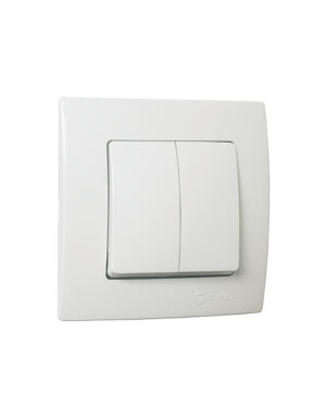 Διακόπτης διπλός κομμυτατέρ αλέ ρετούρ λευκός Makel Lillium Natural Kare – 32001126 (Αντιγραφή)