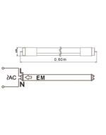 ΛΑΜΠΑ LED SMD T8 G13 9W 60cm 4000K (ΜΟΝΗΣ ΤΡΟΦΟΔΟΣΙΑΣ) 165-265V 875lm 330° UNIVERSE UNIVERSE – 2-U002998