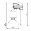 ΦΩΤΙΣΤΙΚΟ ΣΠΟΤ ΡΑΓΑΣ ΓΙΑ ΛΑΜΠΑ PAR30/E27 max100W ΛΕΥΚΟ ΜΕ 3Φ ΑΝΤΑΠΤΟΡΑ UNIVERSE UNIVERSE – 2-U003681