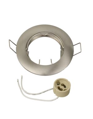 ΣΠΟΤ ΧΩΝΕΥΤΟ ΣΤΑΘΕΡΟ Φ78mm 1xMR16/GU10 MAX 50W ΑΛΟΥΜΙΝΙΟΥ ΝΙΚΕΛ ΜΑΤ UNIVERSE UNIVERSE – 2-U003841