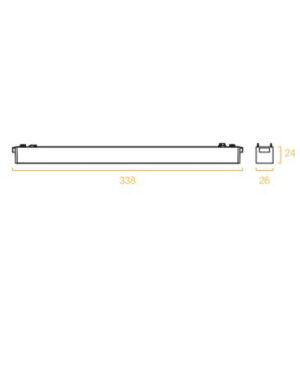 SLIM GRILLE LIGHT 18W 3000K 24° ΓΙΑ ΜΑΓΝΗΤΙΚΗ ΡΑΓΑ 48V SLIM ΛΕΥΚΟ UNIVERSE UNIVERSE – 2-U014113