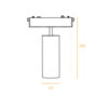 SLIM TRACK SPOT LIGHT 9W 3000K 24° ΓΙΑ ΜΑΓΝΗΤΙΚΗ ΡΑΓΑ 48V SLIM ΜΑΥΡΟ UNIVERSE UNIVERSE – 2-U014182
