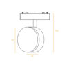 SLIM TRACK LIGHT 9W 3000K 180° ΓΙΑ ΜΑΓΝΗΤΙΚΗ ΡΑΓΑ 48V SLIM ΜΑΥΡΟ UNIVERSE UNIVERSE – 2-U014229