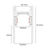 ΡΑΓΑ ΜΑΓΝΗΤΙΚΗ 48V STANDARD 2 ΜΕΤΡΗ + DUST PROOF + ΤΑΠΑ ΛΕΥΚΗ UNIVERSE UNIVERSE – 2-U014298