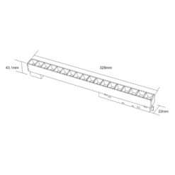 STANDARD GRILLE LIGHT 18W 3000K 24° ΓΙΑ ΜΑΓΝΗΤΙΚΗ ΡΑΓΑ 48V ΜΑΥΡΟ UNIVERSE UNIVERSE – 2-U014526