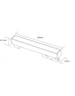 STANDARD FLOOD LIGHT 12W 3000K 24° ΓΙΑ ΜΑΓΝΗΤΙΚΗ ΡΑΓΑ 48V ΜΑΥΡΟ UNIVERSE UNIVERSE – 2-U014540