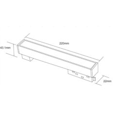 STANDARD FLOOD LIGHT 12W 3000K 24° ΓΙΑ ΜΑΓΝΗΤΙΚΗ ΡΑΓΑ 48V ΜΑΥΡΟ UNIVERSE UNIVERSE – 2-U014540
