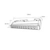 STANDARD FOLDING GRILLE LIGHT 12W 3000K 24° ΓΙΑ ΜΑΓΝΗΤΙΚΗ ΡΑΓΑ 48V ΜΑΥΡΟ UNIVERSE UNIVERSE – 2-U014588