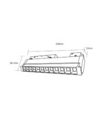 STANDARD FOLDING GRILLE LIGHT 12W 3000K 24° ΓΙΑ ΜΑΓΝΗΤΙΚΗ ΡΑΓΑ 48V ΜΑΥΡΟ UNIVERSE UNIVERSE – 2-U014588