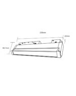 STANDARD FOLDING FLOOD LIGHT 12W 3000K 24° ΓΙΑ ΜΑΓΝΗΤΙΚΗ ΡΑΓΑ 48V ΜΑΥΡΟ UNIVERSE UNIVERSE – 2-U014625