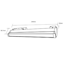 STANDARD FOLDING FLOOD LIGHT 18W 3000K 24° ΓΙΑ ΜΑΓΝΗΤΙΚΗ ΡΑΓΑ 48V ΜΑΥΡΟ UNIVERSE UNIVERSE – 2-U014649