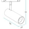 STANDARD SPOT LIGHT 30W 3000K 36° ΓΙΑ ΜΑΓΝΗΤΙΚΗ ΡΑΓΑ 48V ΛΕΥΚΟ UNIVERSE UNIVERSE – 2-U014670