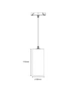 STANDARD SUSPENSION LIGHT 20W 3000K 36° ΓΙΑ ΜΑΓΝΗΤΙΚΗ ΡΑΓΑ 48V ΜΑΥΡΟ UNIVERSE UNIVERSE – 2-U014700