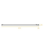 SLIM FLOOD LIGHT 30W 3000K 24° ΓΙΑ ΜΑΓΝΗΤΙΚΗ ΡΑΓΑ 48V SLIM ΜΑΥΡΟ UNIVERSE UNIVERSE – 2-U014724