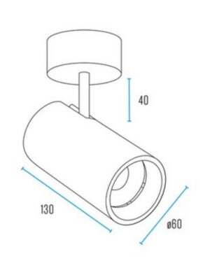 ΦΩΤΙΣΤΙΚΟ ΣΠΟΤ ΜΕ ΒΑΣΗ 1xMR16/GU10 MAX50W 1ΦΑΣΙΚΟ ΑΛΟΥΜΙΝΙΟΥ ΜΑΥΡΟ UNIVERSE UNIVERSE – 2-U014885
