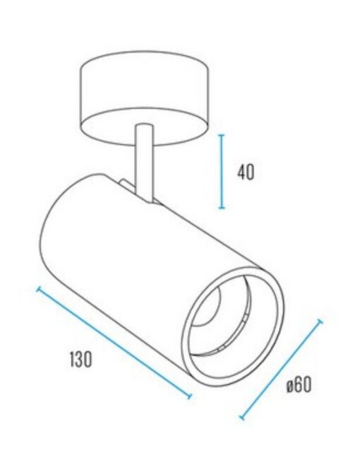 ΦΩΤΙΣΤΙΚΟ ΣΠΟΤ ΜΕ ΒΑΣΗ 1xMR16/GU10 MAX50W 1ΦΑΣΙΚΟ ΑΛΟΥΜΙΝΙΟΥ ΜΑΥΡΟ UNIVERSE UNIVERSE – 2-U014885