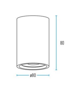 ΣΠΟΤ ΟΡΟΦΗΣ ΚΙΝΗΤΟ Φ80mm Η80mm 1xMR16/GU10 MAX50W 1ΦΑΣΙΚΟ ΛΕΥΚΟ ΑΛΟΥΜΙΝΙΟΥ UNIVERSE UNIVERSE – 2-U014939