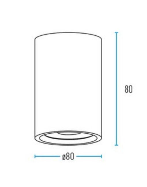 ΣΠΟΤ ΟΡΟΦΗΣ ΚΙΝΗΤΟ Φ80mm Η80mm 1xMR16/GU10 MAX50W 1ΦΑΣΙΚΟ ΛΕΥΚΟ ΑΛΟΥΜΙΝΙΟΥ UNIVERSE UNIVERSE – 2-U014939