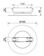 SLIM INDIRECT 5W 3000K 360° ΓΙΑ ΜΑΓΝΗΤΙΚΗ ΡΑΓΑ 48V SLIM ΜΑΥΡΟ UNIVERSE UNIVERSE – 2-U015004