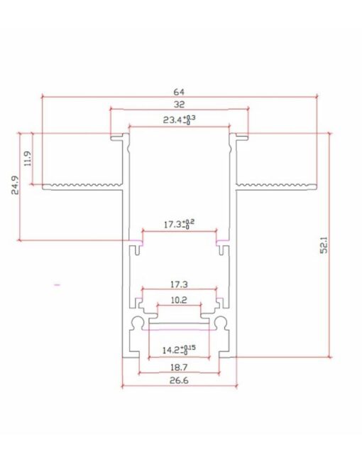 ΡΑΓΑ ΜΑΓΝΗΤΙΚΗ ΧΩΝΕΥΤΗ 48V STANDARD 2 ΜΕΤΡΗ + DUST PROOF + ΤΑΠΑ ΜΑΥΡΗ UNIVERSE UNIVERSE – 2-U015141