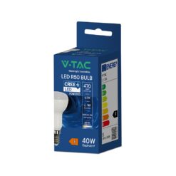 LED Λάμπα E14 R50 4.8W V-TAC Cree Chip 470lm Θερμό Λευκό 3000K 6yrs Wty – 211386