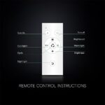 45W LED Φωτιστικό Οροφής Στρογγυλό Φ460 Λευκό CCT Dimmable 4050lm με Χειριστήριο V-TAC – 213967