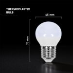 LED Λάμπα E27 G45 3.7W V-TAC Cree Chip 320lm Θερμό Λευκό 3000K 6yrs Wty – 2141606