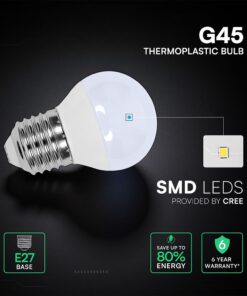 LED Λάμπα E27 G45 3.7W V-TAC Cree Chip 320lm Θερμό Λευκό 3000K 6yrs Wty – 2141606