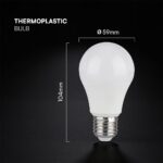 LED Λάμπα E27 A60 8.5W V-TAC Cree Chip 806lm 200° Φυσικό Λευκό 4000K 6yrs Wty – 2172616