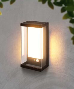 Ηλιακό Φωτιστικό Τοίχου LED 1W Μαύρο Θερμό 3000K με Ανιχνευτή Κίνησης IP54 V-TAC – 23032