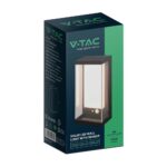 Ηλιακό Φωτιστικό Τοίχου LED 1W Μαύρο Θερμό 3000K με Ανιχνευτή Κίνησης IP54 V-TAC – 23032
