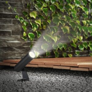 LED Καρφωτό Φωτιστικό Σποτ Κήπου Μαύρο Αλουμίνιο 2W Θερμό 3000K 60lm 30° IP65 Στρογγυλό V-TAC – 24006