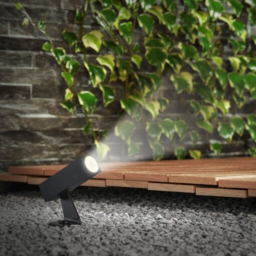 LED Καρφωτό Φωτιστικό Σποτ Κήπου Μαύρο Αλουμίνιο 2W Φυσικό 4000K 60lm 30° IP65 Τετραγωνισμένο V-TAC – 24009