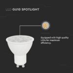 LED SPOT Λάμπα GU10 6W V-TAC 10° 445lm Θερμό Λευκό 3000K – 24021